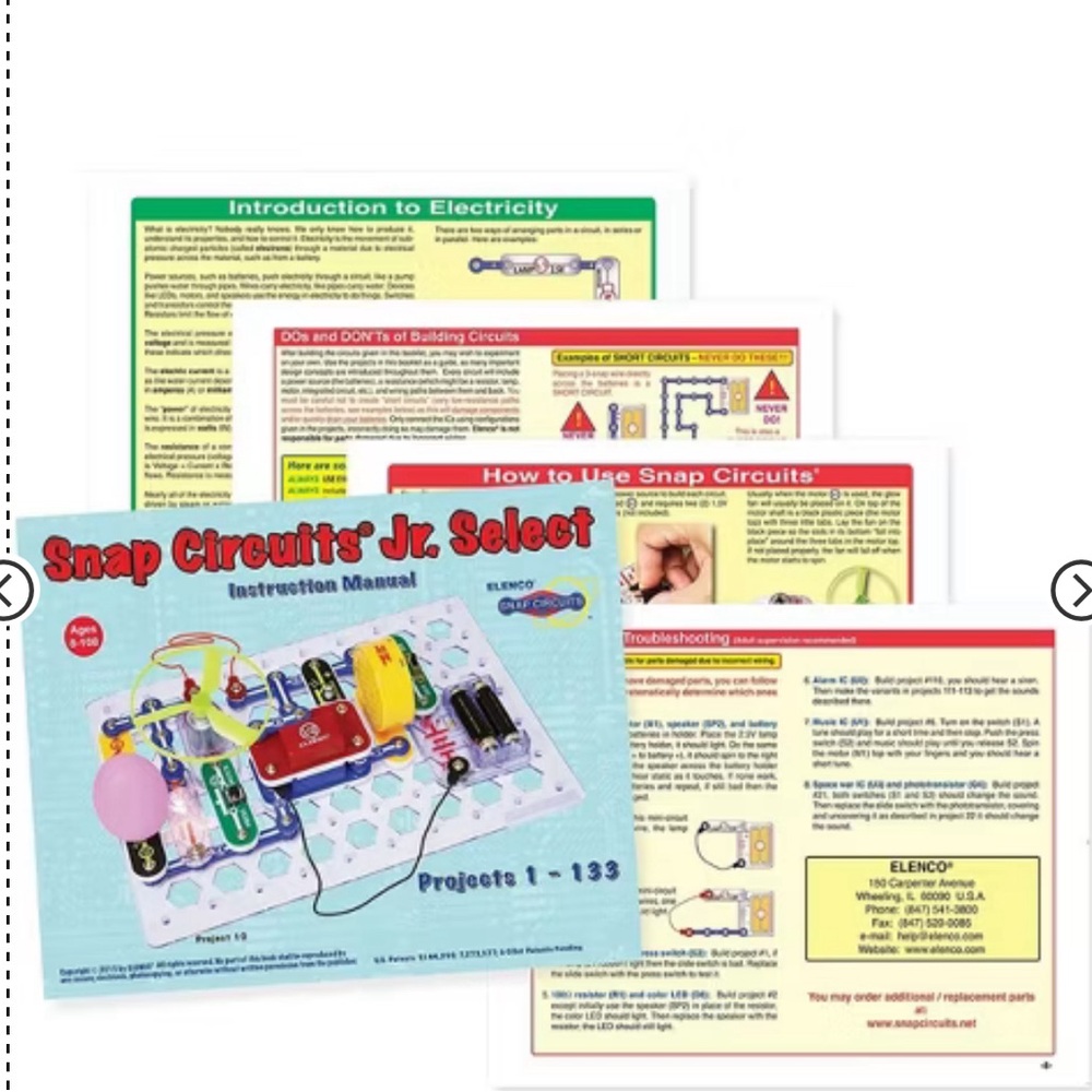 Snap Circuits Jr. Select - Electronic Project Set Build Over 130 Projects - Picture 3 of 10